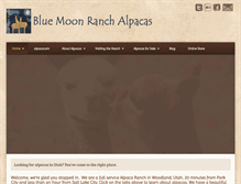 Tablet Screenshot of bluemoonranch.net